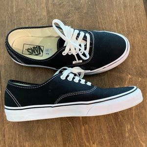 Men’s Black Vans Size 9.5